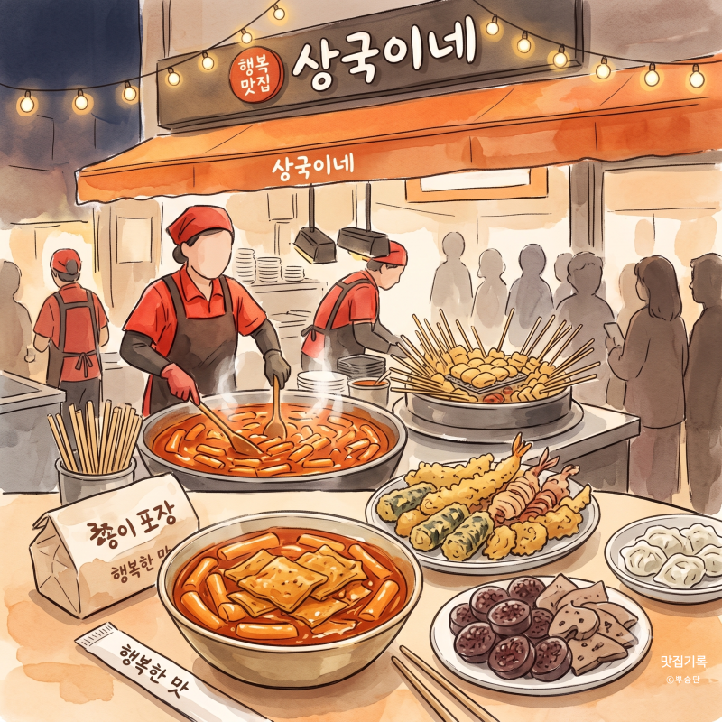 부산 해운대시장 맛집 상국이네 떡볶이 솔직 후기 | 줄서는법 포장 메뉴 총정리