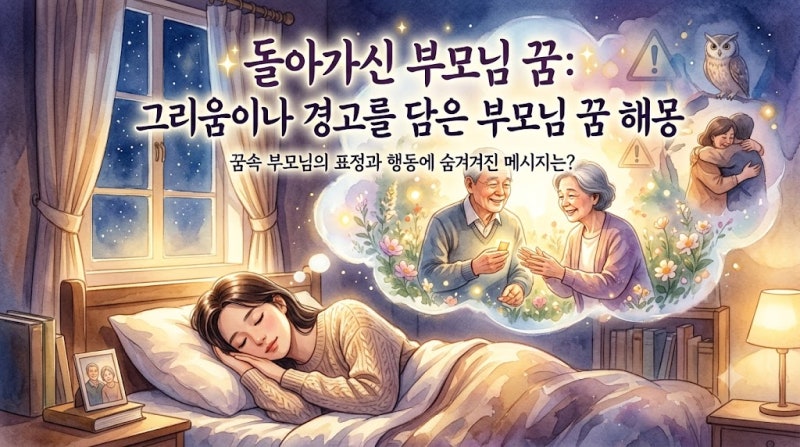 돌아가신 부모님 꿈 해몽, 표정과 행동에 담긴 의미 정리