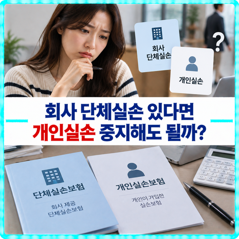 회사 단체실손이 있다면 개인실손도 계속 보험료를 내야 할까? 중지·재개 확인하기