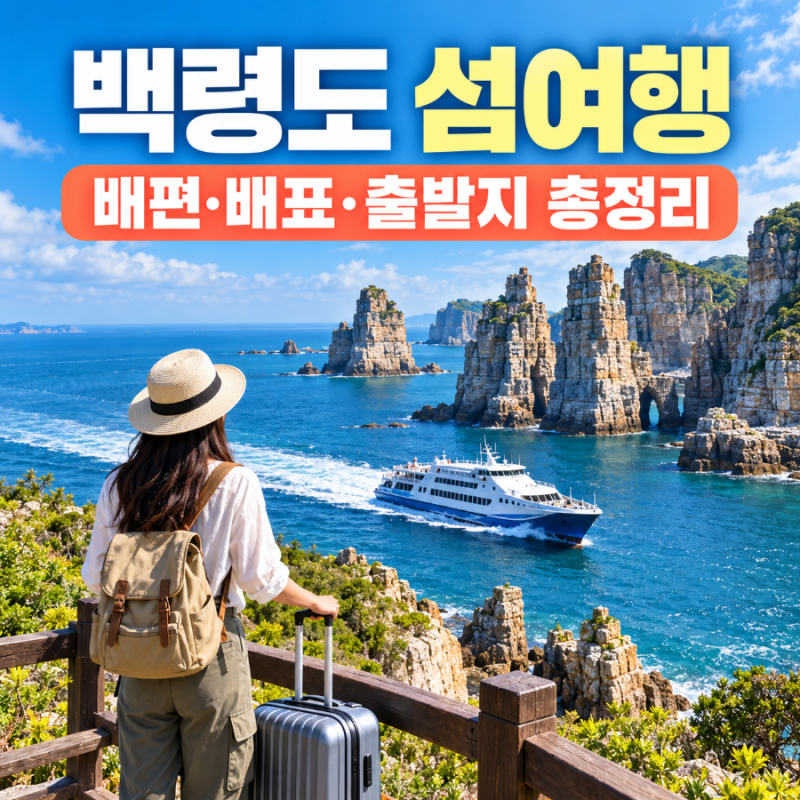 백령도 섬여행 배편 총정리,인천 출발부터 배표 예매 운항시간 필수 준비물까지