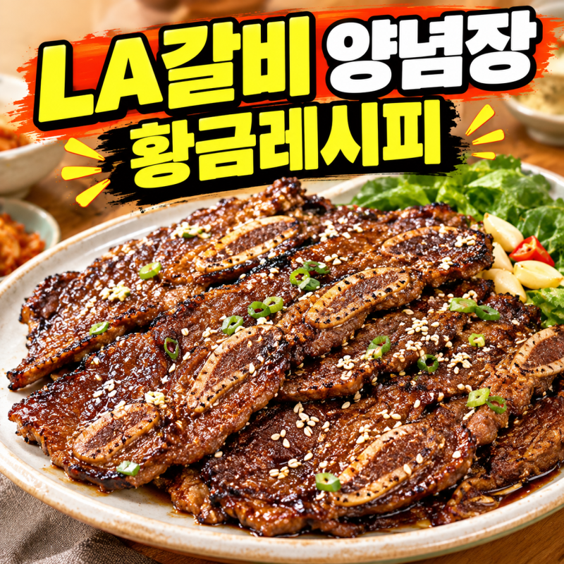 LA갈비 양념장 황금레시피, 부드럽게 재는 법과 타지 않게 굽는 팁