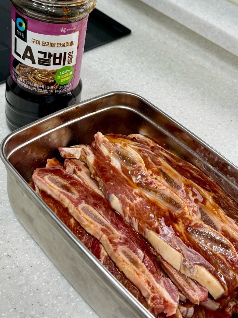 요알못이 대기업 양념으로 해결한 'LA 갈비구이' 쉽게 만드는 법, 양념 재는 법 (청정원 LA 갈....