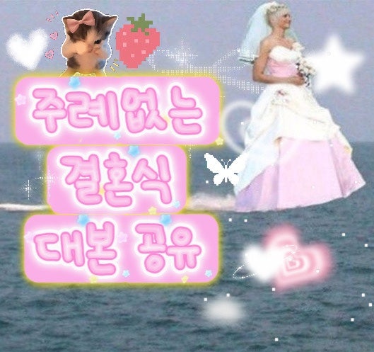 내가 쓰려고 만든 주례없는 결혼식 사회자 대본 양식 공유/ 식순 정리