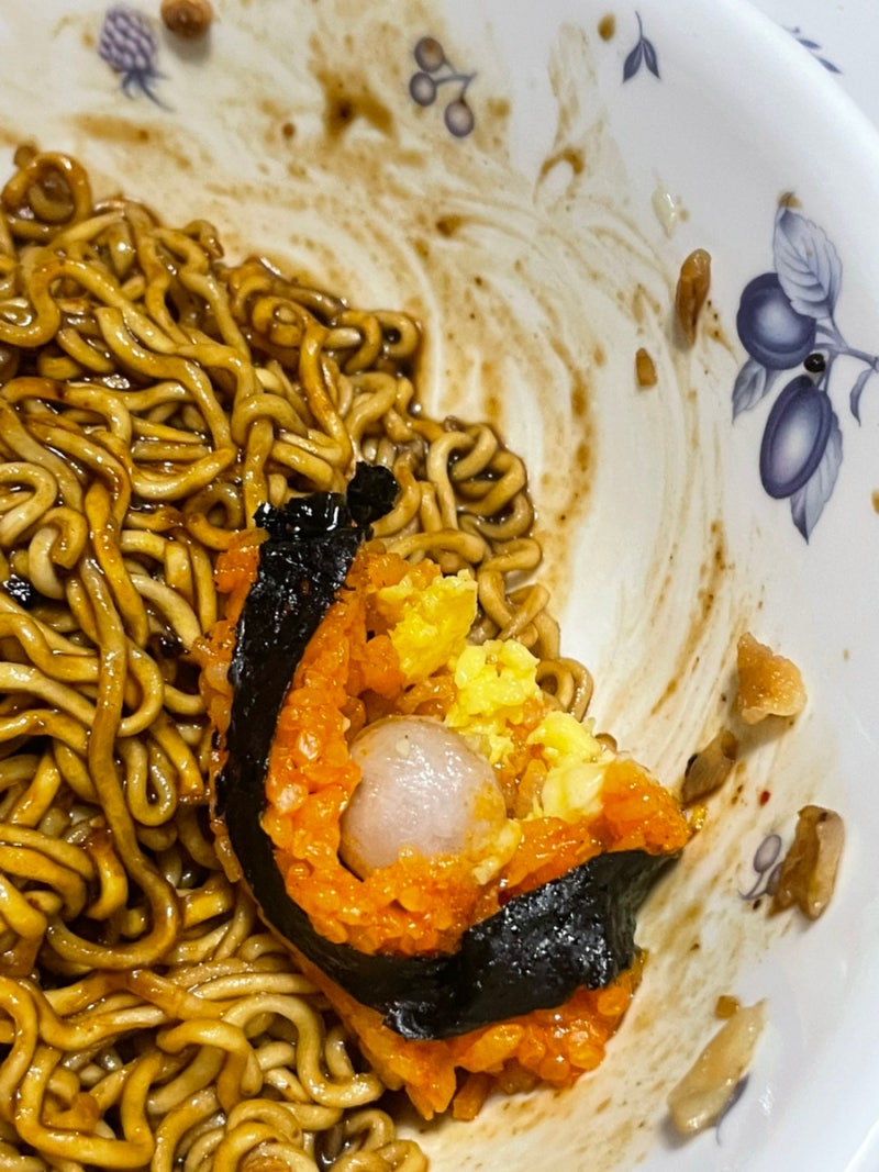 gs 편의점 불닭치즈오믈렛 김밥 후기