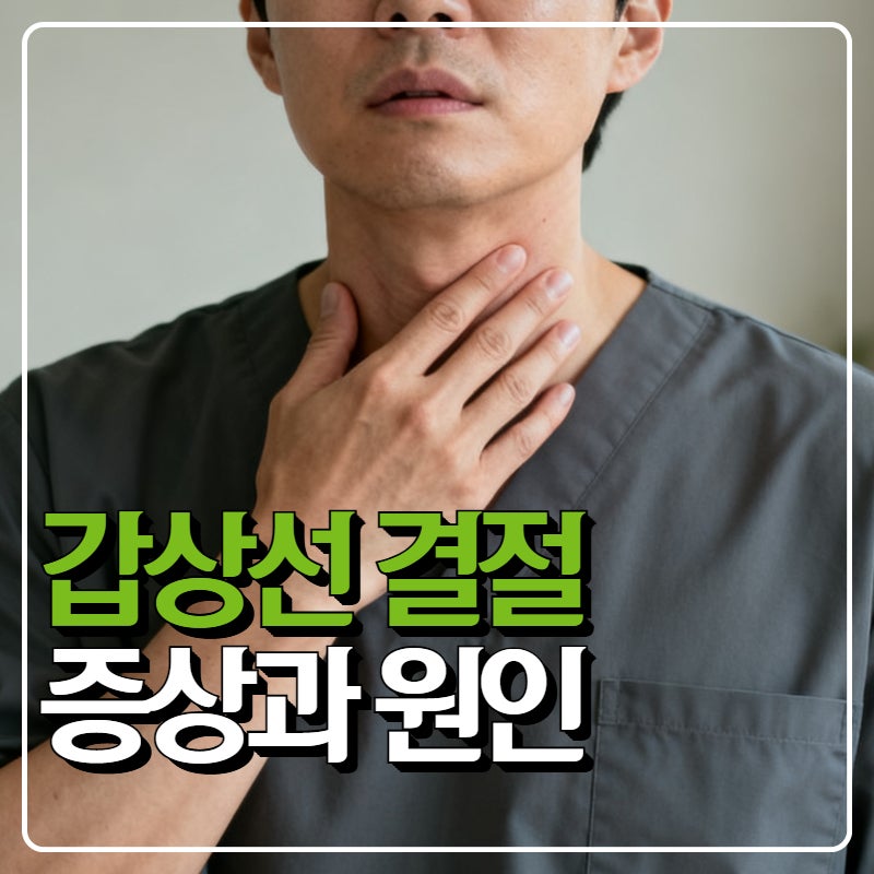 초음파 후 갑상선 결절, 증상과 크기 원인까지