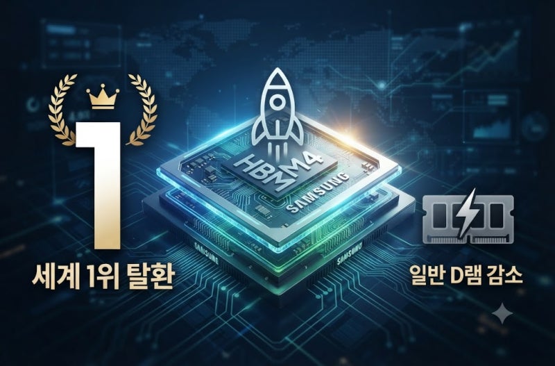 [특종분석] 삼성전자, HBM4 세계 1위 탈환… 범용 D램 가격 폭등 온다
