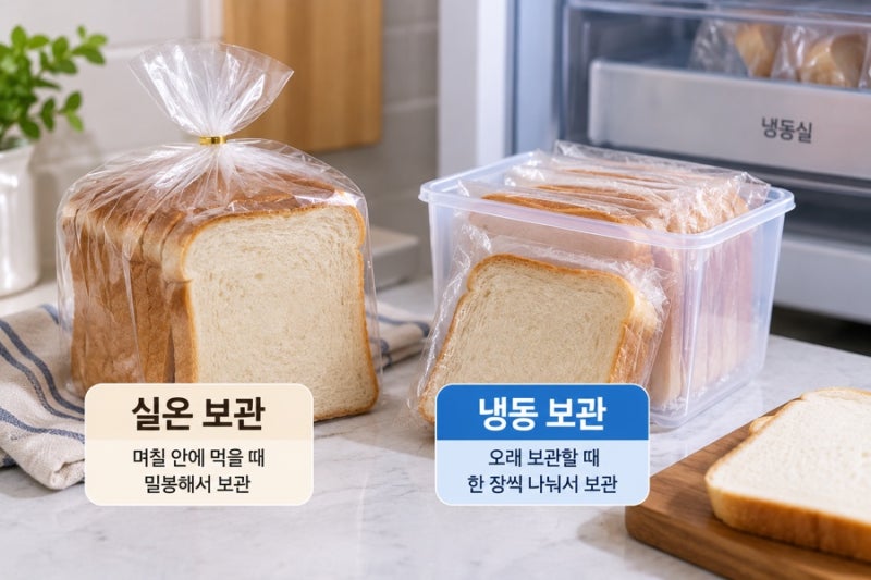 식빵은 냉장보관하면 안 될까? 오래 보관하는 방법