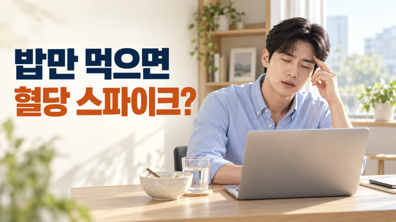 식후 졸음, 혈당 스파이크 때문일까?