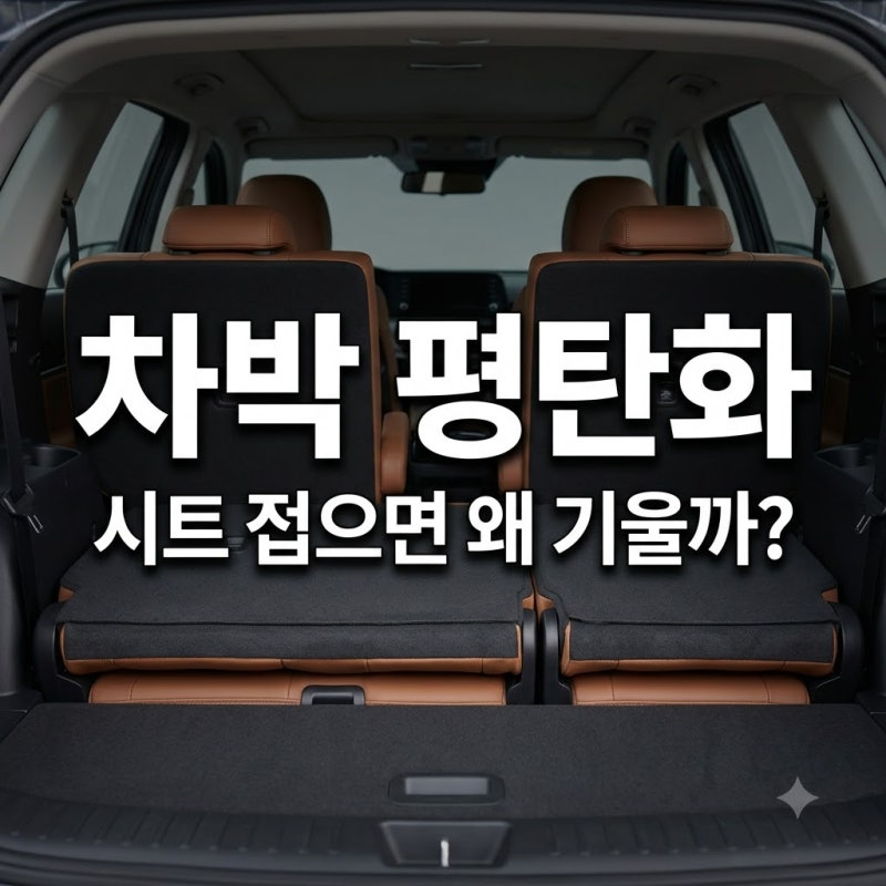 차박 평탄화, 시트 접으면 왜 경사가 생길까요?