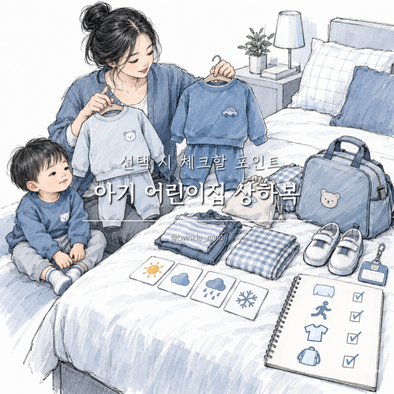 아기 어린이집 상하복 등원룩 선택 시 체크할 포인트