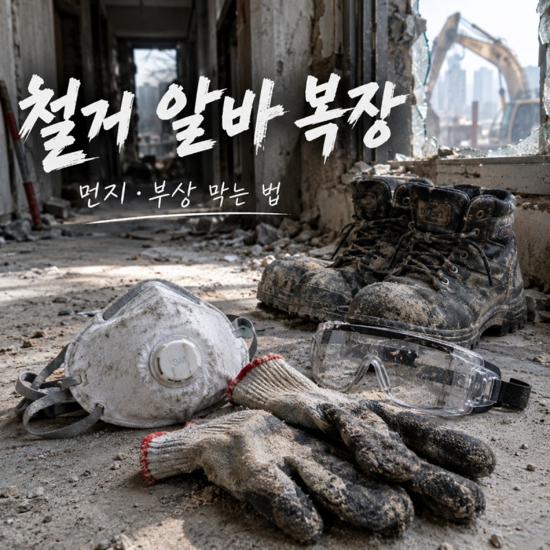 철거 알바 복장, 방진마스크 등급부터 안전화까지 다르다
