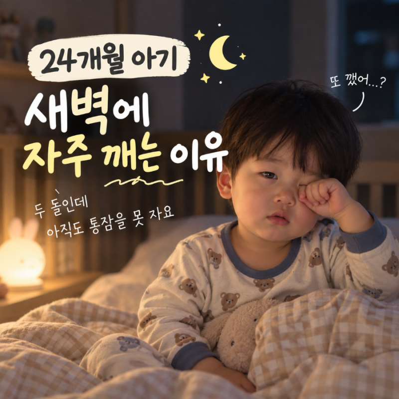 24개월 아기 새벽 깸｜통잠 못자는 두 돌 아기 원인