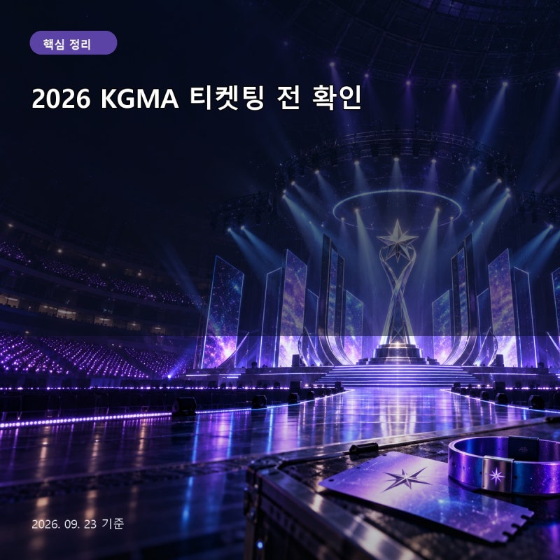 KGMA 2026 라인업 40팀, 아티스트 데이·뮤직 데이 날짜 정리