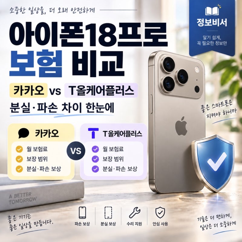 [생활유용]아이폰 18 프로 보험 아이폰18 보험비교 분실파손보험 아이폰18프로 보험 / 아이폰18....