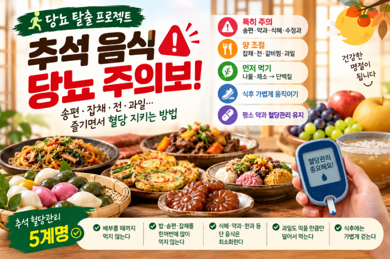 [당뇨 건강] 추석 음식 당뇨 주의보!