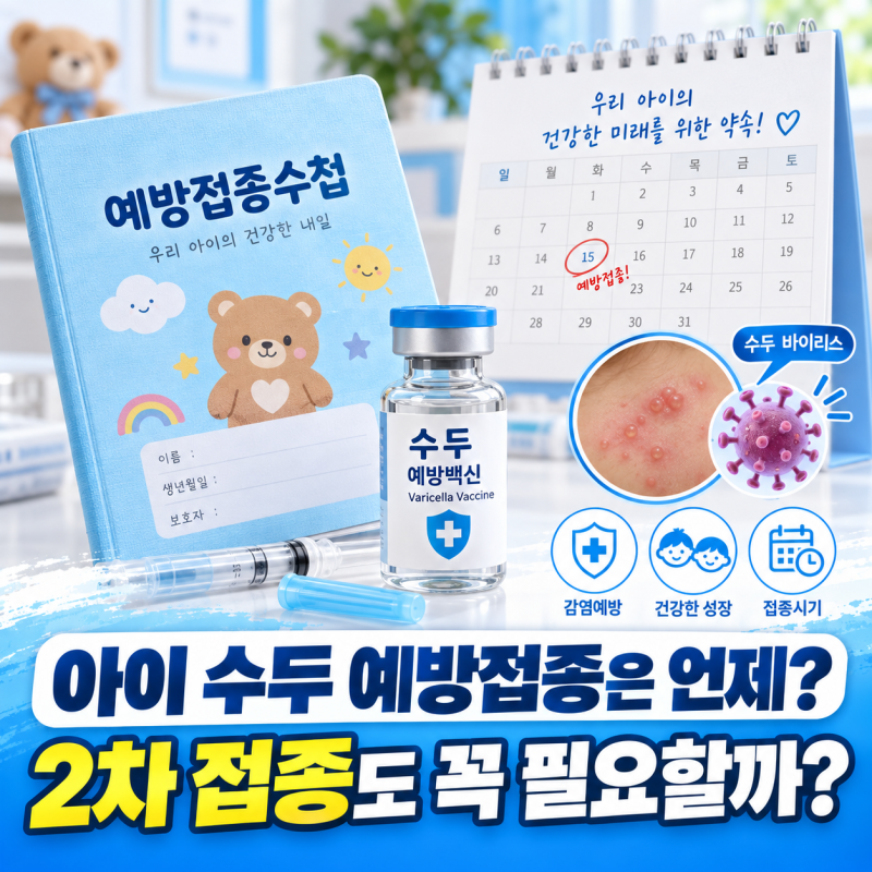아이 수두 예방접종은 언제? 2차 접종도 꼭 필요할까?