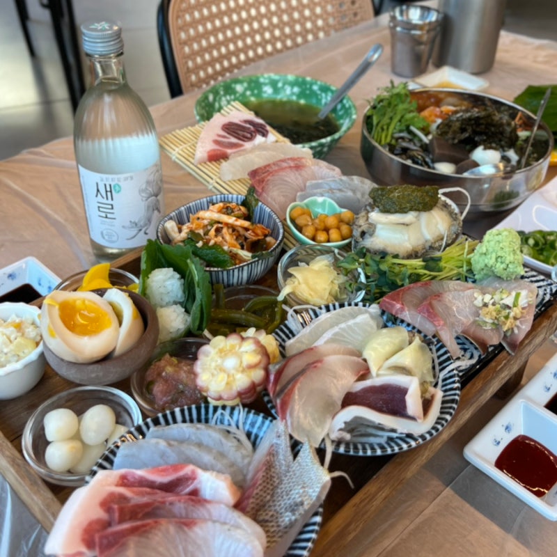 석계역 횟집 남해바다마차 한차림 모둠회 후기 블루리본 맛집