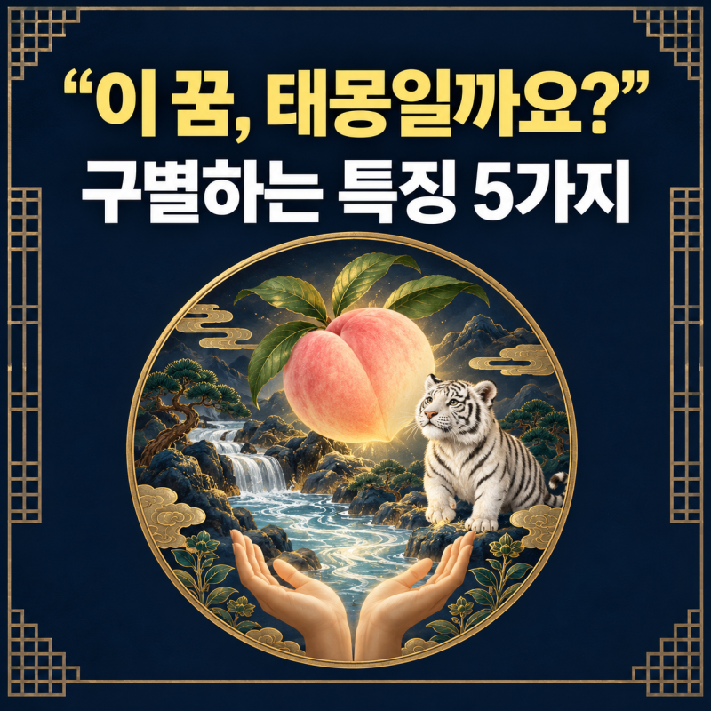 태몽인지 아닌지 구별하는 특징 5가지, 일반 꿈과 무엇이 다를까?