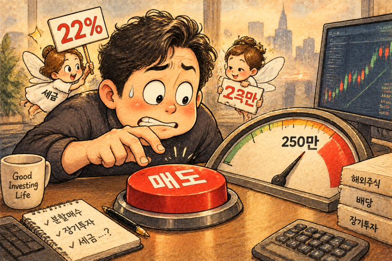 해외주식 양도소득세 총정리 | 미국주식 250만원 공제·12월 매도 마감일·계산법