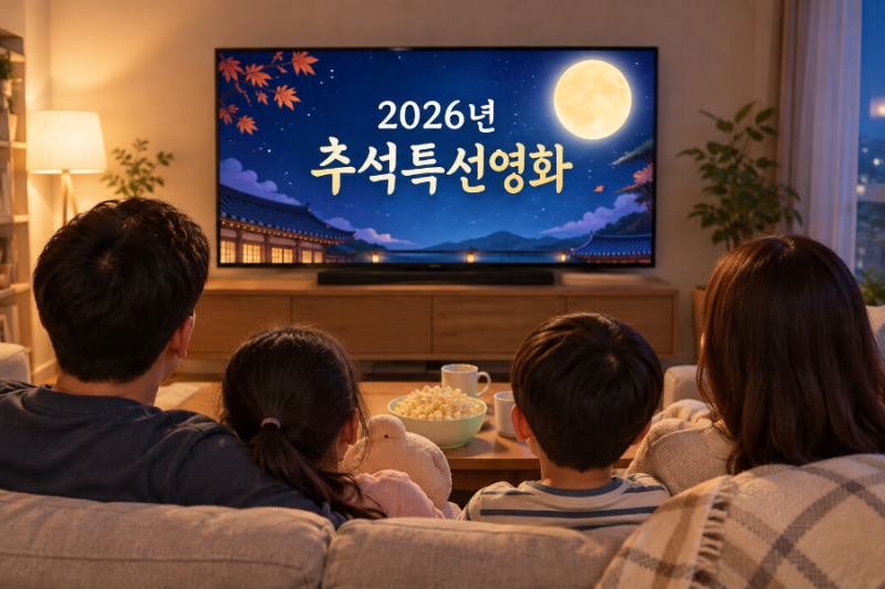 2026년 추석 특선영화 편성표 총정리! 올해 연휴 방구석 1열은 여기다