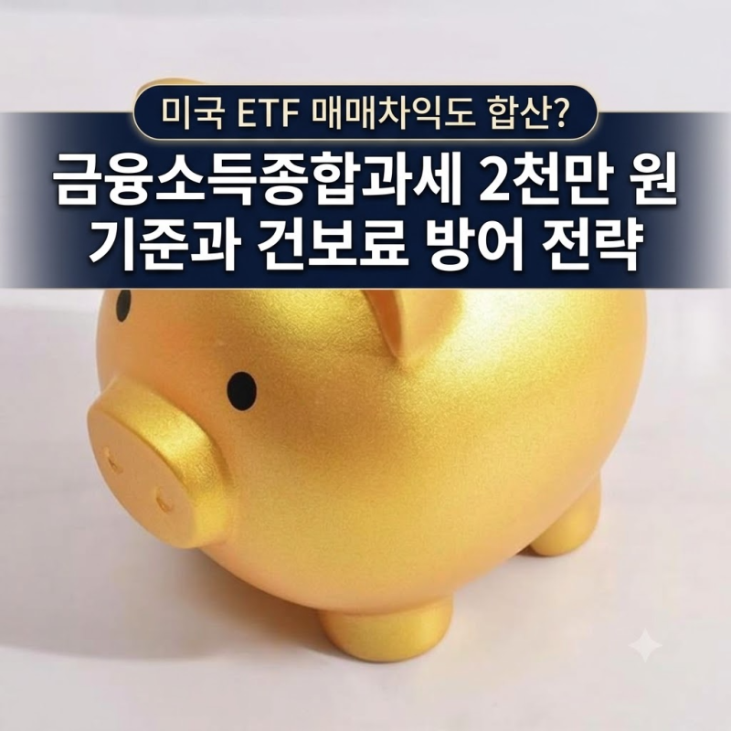 금융소득종합과세 기준 총정리: 대상 소득부터 건강보험료 폭탄, ETF 절세법까지