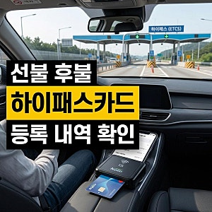 선불 후불 하이패스 카드 등록하는 방법 이용내역 확인