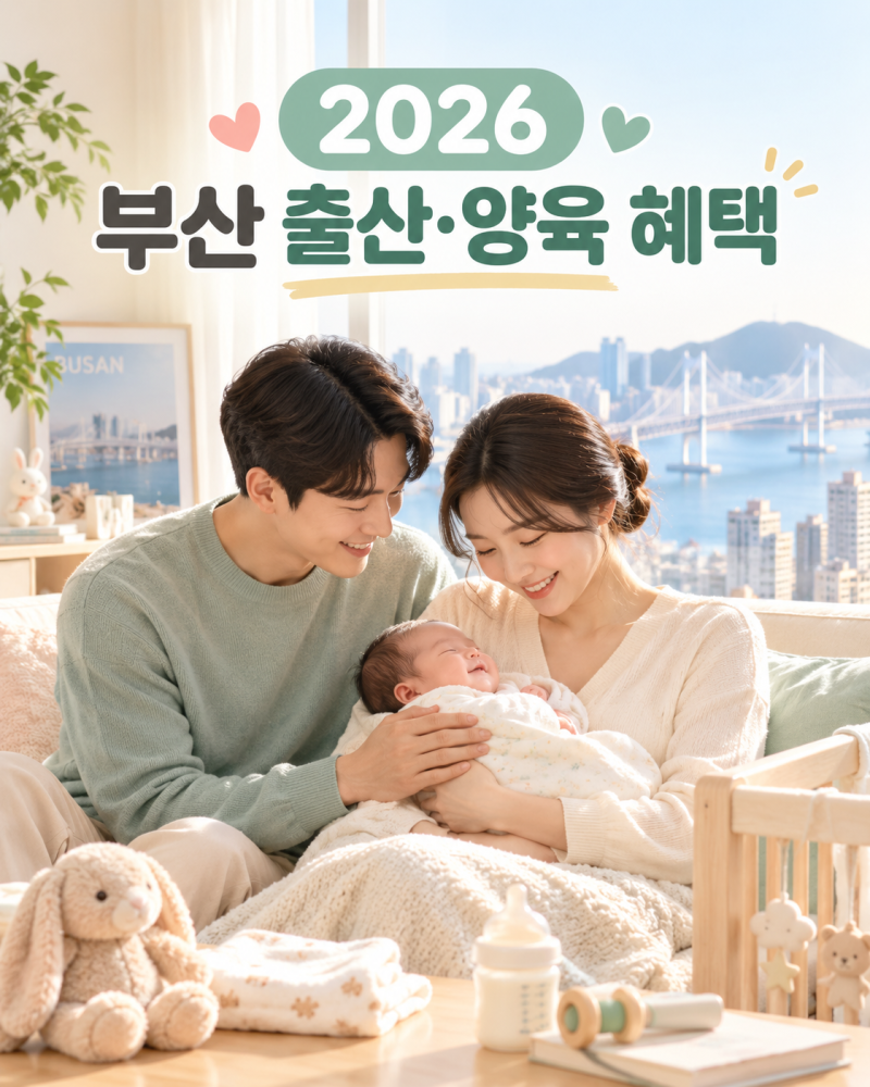 2026 부산 출산·양육 지원 혜택 총정리, 지원금부터 신청방법까지