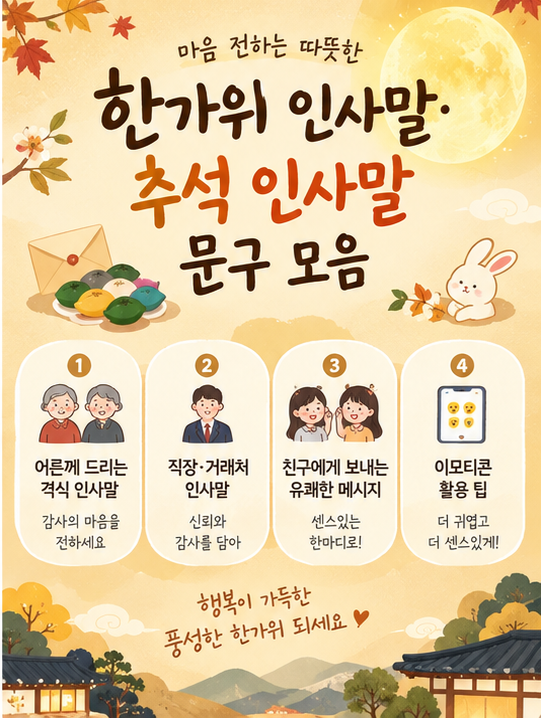 추석 인사말 문구 한가위 인사말 전하기 추석 메세지 추석 인사
