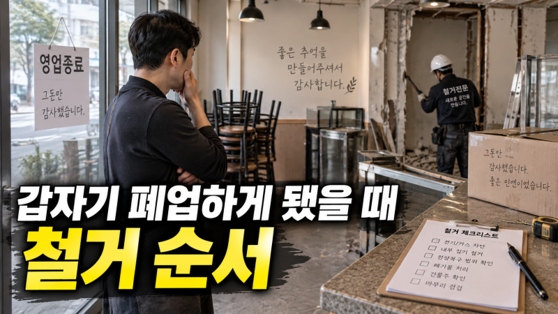 상가 원상복구 어디까지 해야 할까? 폐업 철거 전 확인사항