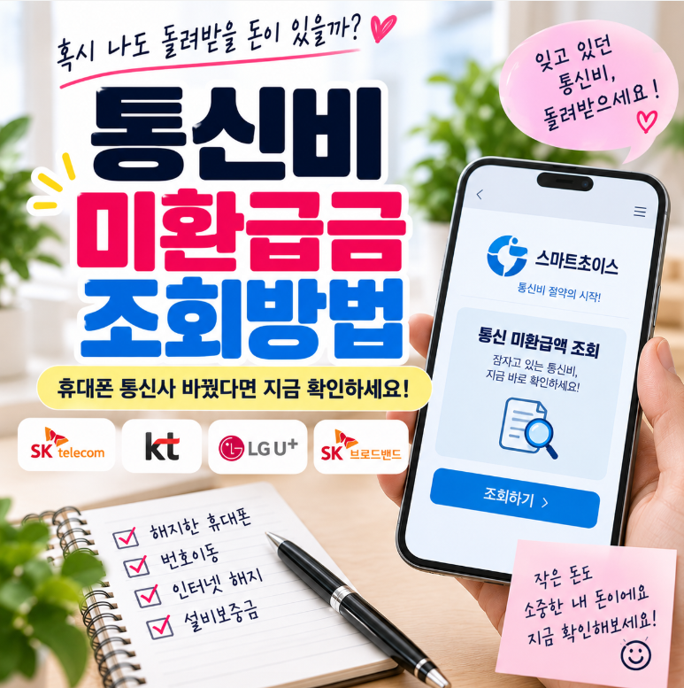 통신비 미환급금 조회방법, 휴대폰 통신사 바꿨다면 숨은 돈 확인하세요
