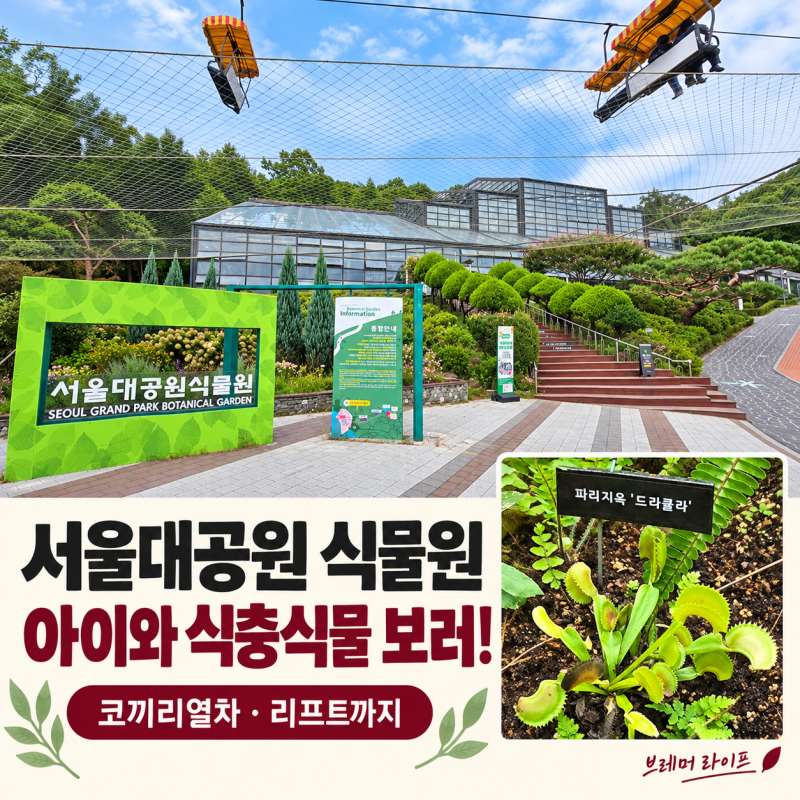 서울대공원 식물원 아이와 방문｜파리지옥·끈끈이주걱 보고 리프트까지