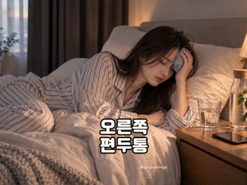 오른쪽 편두통 머리 통증 심할 때 의심해봐야 할 원인