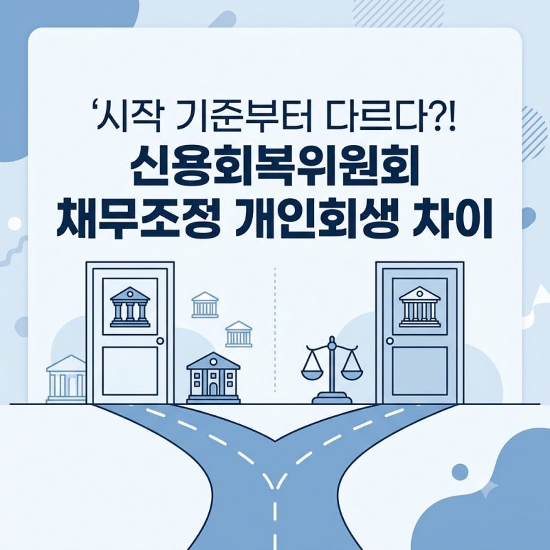 연체 90일이냐 지급불능이냐, 시작부터 다르다?! 신용회복위원회 채무조정 개인회생 차이 장....