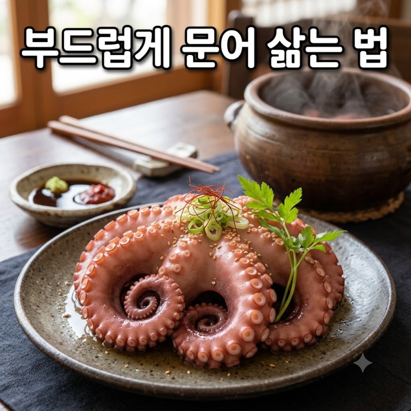 문어 효능 삶는법 삶는시간 손질법 문어숙회 만들기
