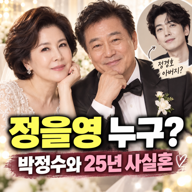 정을영 누구? 박정수와 25년 사실혼, 정경호 아버지·혼인신고 안 한 이유
