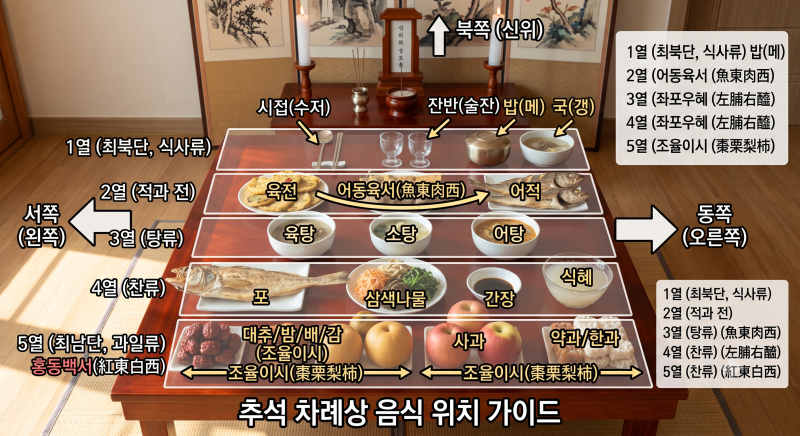 [추석 명절] 헷갈리는 추석 차례(제사) 예절, 순서부터 상차림 위치까지 완벽 정리!