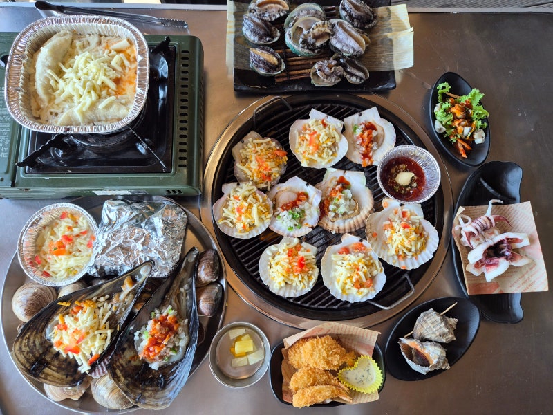 인천 을왕리 조개구이 마시란로235 오션뷰 영종도 맛집