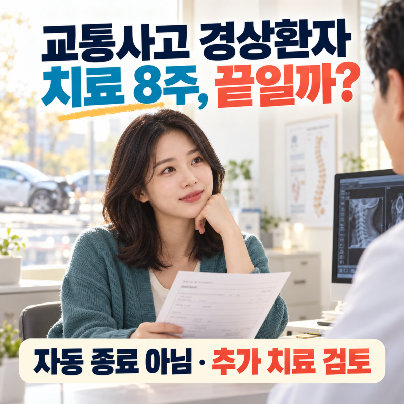 교통사고 경상환자, 치료 8주 지나면 정말 끊길까?