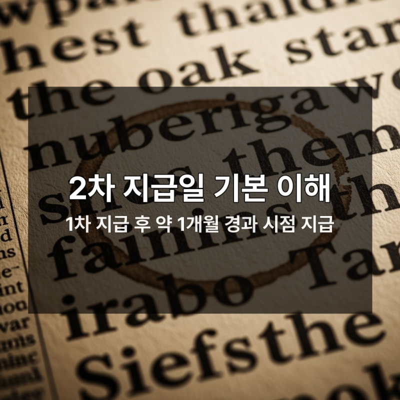 긴급생계지원금 2차 지급일은 언제이며 입금 시간은 어떻게 되나요?