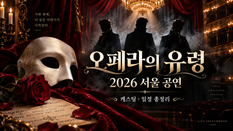 오페라의 유령 2026 서울 공연｜최재림·전동석·박강현 캐스팅·일정·예매 총정리