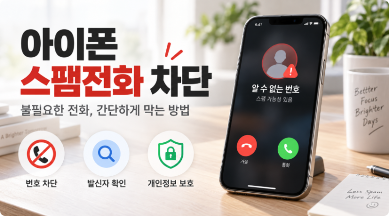 아이폰 스팸전화 차단｜iOS 26 통화 용건 묻기·알 수 없는 번호 관리 방법