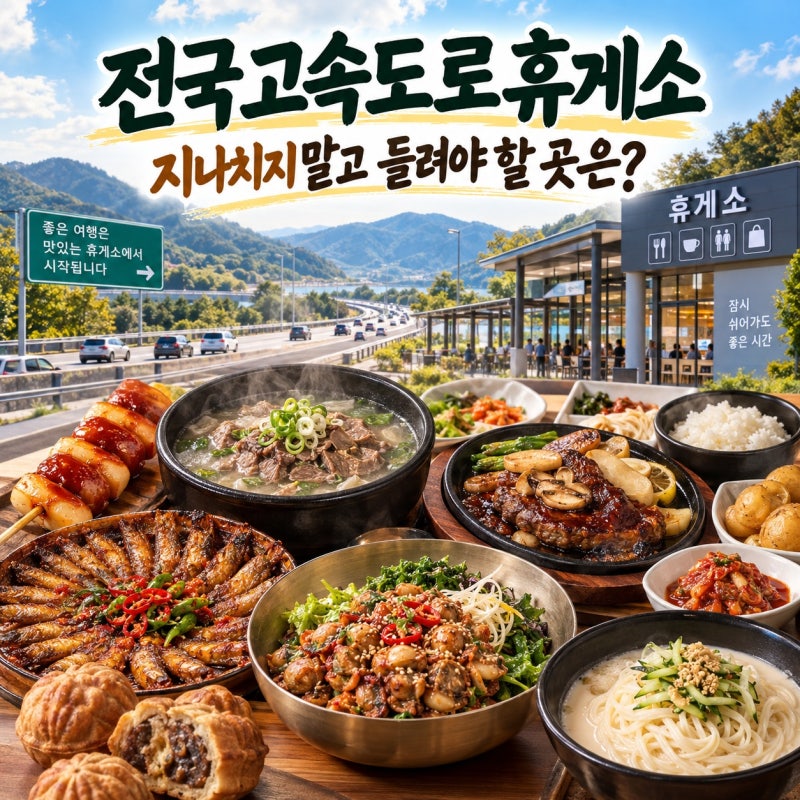 [고속도로 휴게소 맛집]연예인들도 꼭 먹는다는 메뉴와 휴게소는 어디?