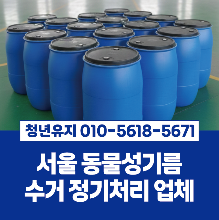 서울 동물성기름수거 | 정기수거가 필요한 이유와 위생적인 처리 방법