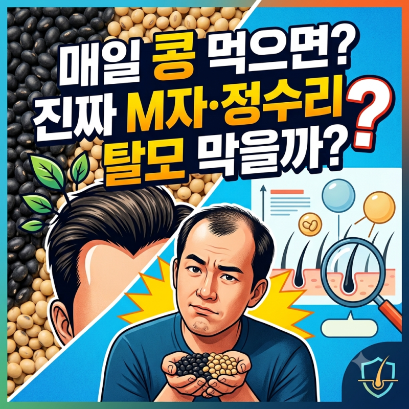 콩 매일 먹으면 진짜 M자·정수리 탈모 막을 수 있을까?