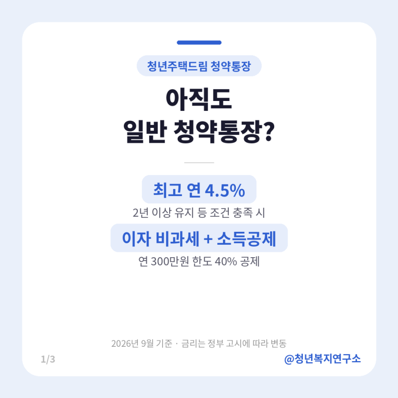 청년주택드림통장 가입조건 총정리, 금리 4.5%·대출 2.2% 받는 5단계
