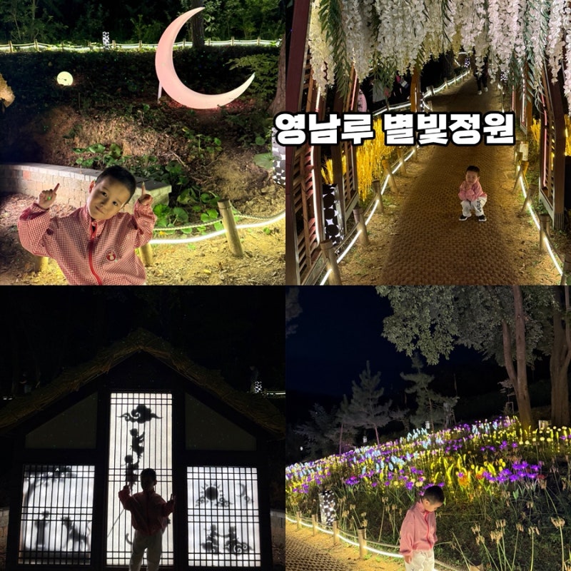 부산근교 밀양 드라이브 코스 영남루 별빛정원 주차 운영시간 야경 명소 추천