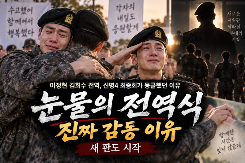 이정현 김희수 전역 눈물감동, 신병4 최종회가 뭉클했던 이유
