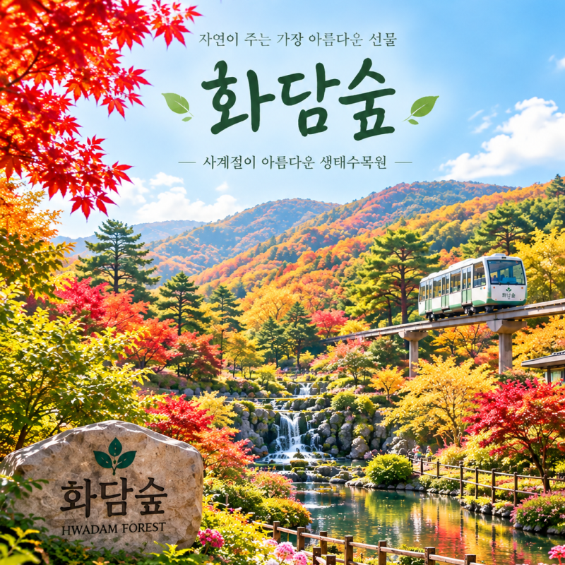 2026 가을 단풍 화담숲｜예매 팁! 모노레일·스탬프투어,도토리탐험대. 화담채 예약부터 아이....