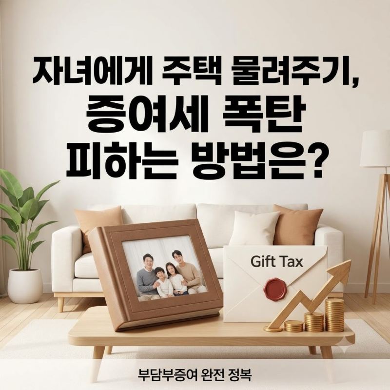 부담부증여 세금 계산법 "전세 끼고 주면 세금 진짜 절반 줄어들까?" 양도세 증여세 계산 공....