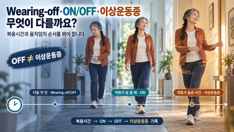 파킨슨병 약 부작용과 운동합병증｜약효가 빨리 풀리고 몸이 저절로 움직인다면?